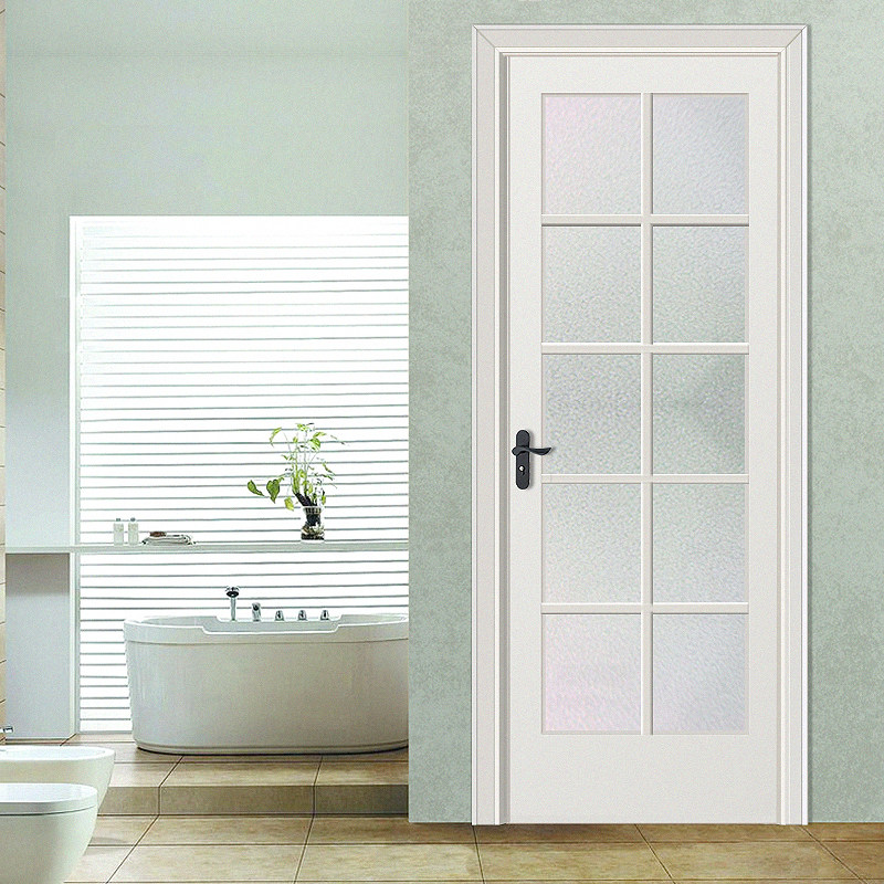 白色实木卫生间玻璃门室内门 欧式简约厨房玻璃烤漆卫浴玻璃门