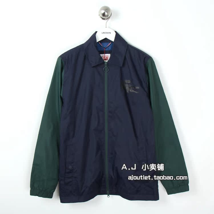 三折lacoste法国鳄鱼专柜正品男式薄款春秋夹克812877