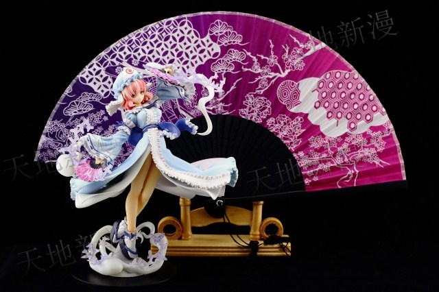 双面 东方project周边 西行寺幽幽子扇子折扇纺绸非纸