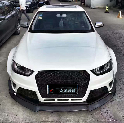 mbyte design宽体大小包围奥迪a4l碳纤维前唇后唇_双氙车灯改装网