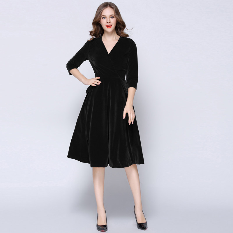 小黑裙让你年会party美美哒!