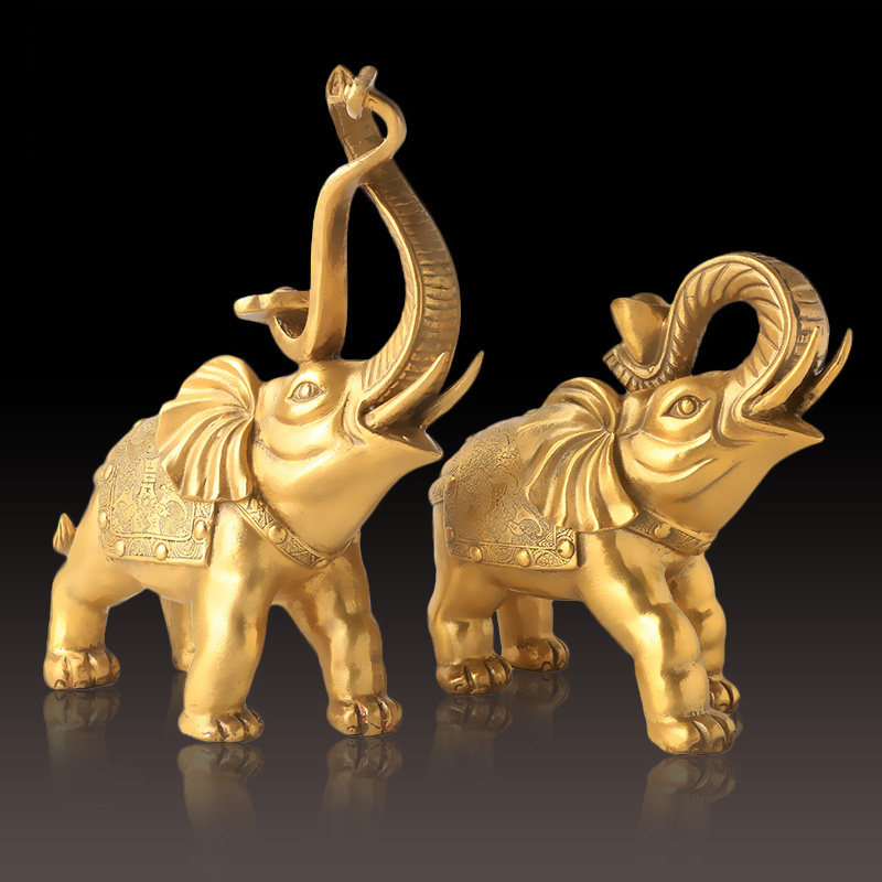 黄水晶元宝摆件 寓意招财进宝转运家居装饰品摆设 大小号礼品