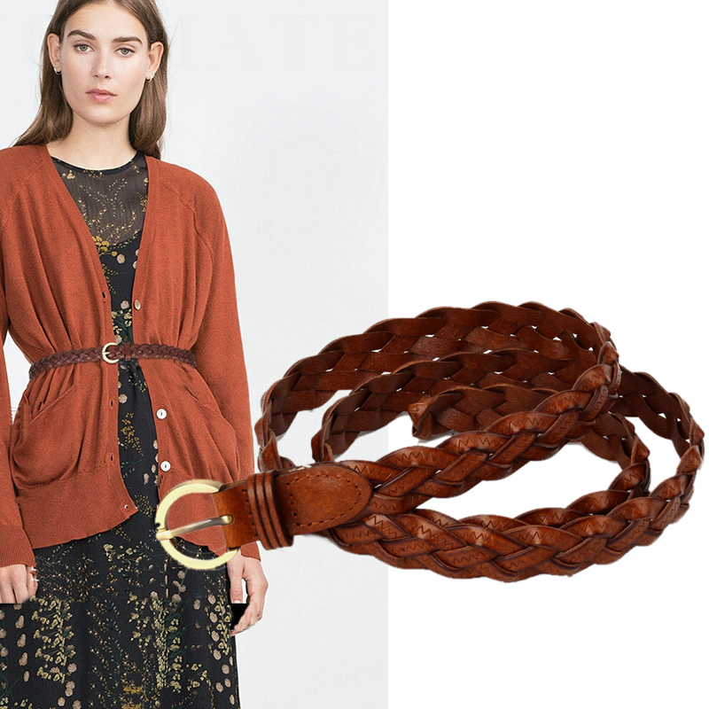 腰带女 配裙子 编织