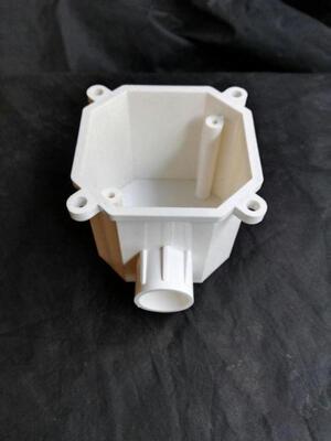 pvc接线盒 八角灯头盒 pvc塑料盒 高深司令箱 预埋盒 八角预埋盒