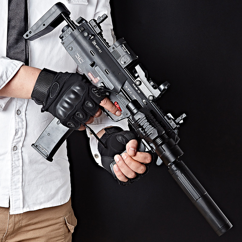 兵锋峰三代mp7电动连发水弹枪下供冲锋成人真人cs吃鸡儿童玩具枪