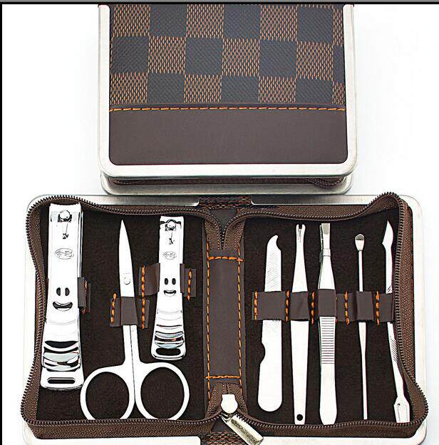 指甲剪指12件套甲刀套装家用不锈钢指甲钳修脚指甲工具修甲套装_7折