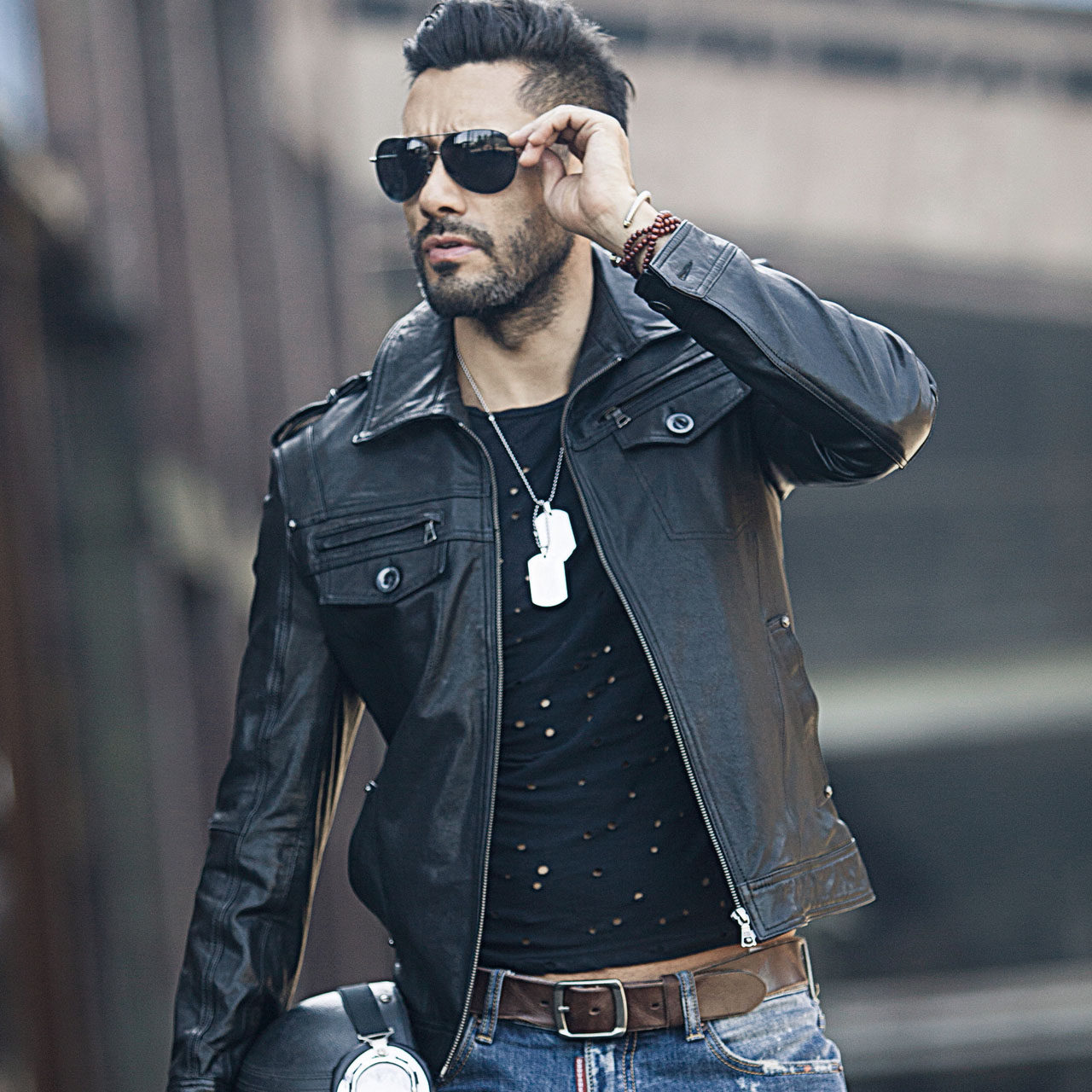 型男必须要知道的皮衣穿搭法则