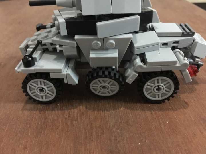 diy积木 二战德军sd kfz 222装甲车 moc模型 配pdf拼装说明_7折现价