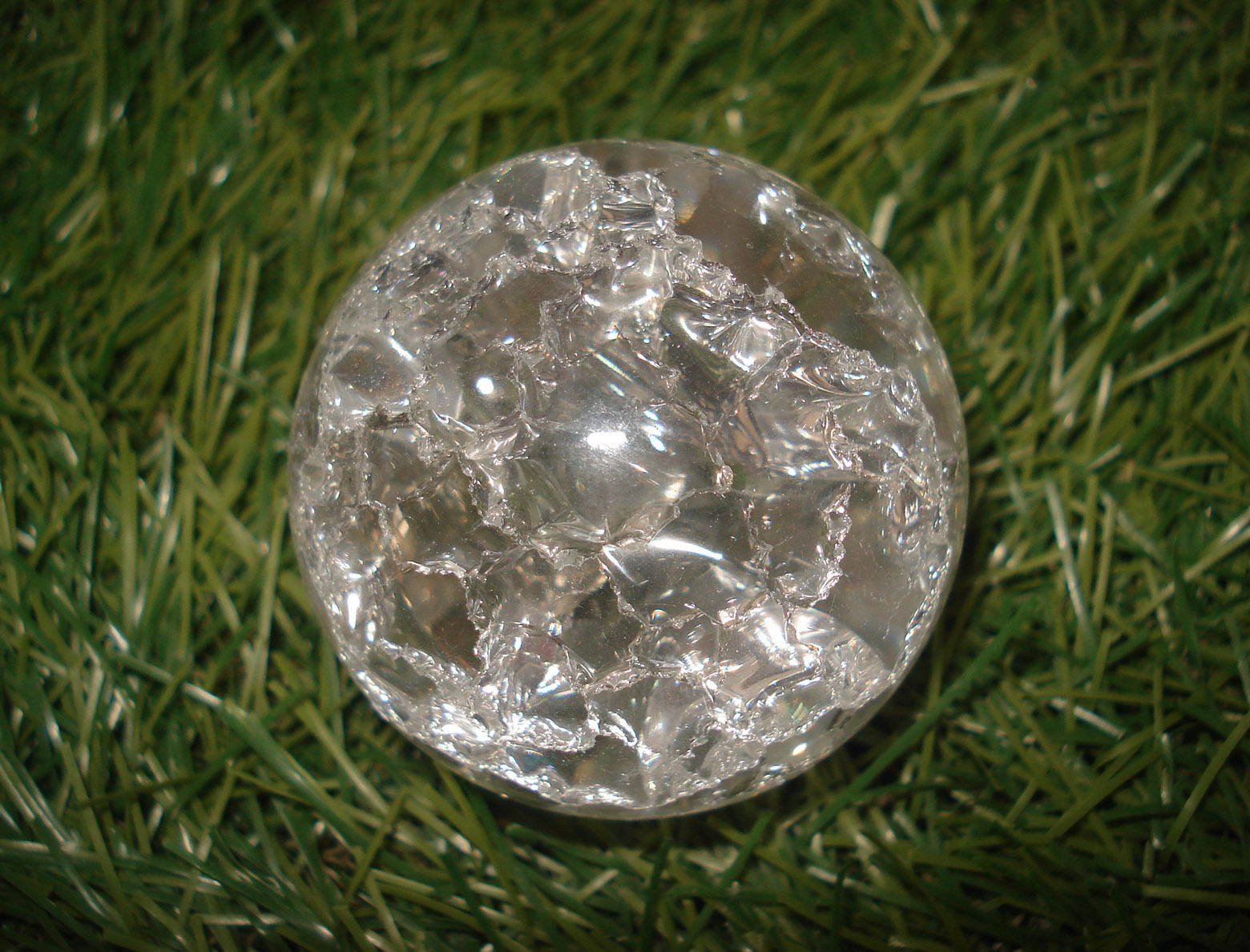 包邮冰裂玻璃球水晶球摆件长流水喷泉风水轮摆设万圣节精品