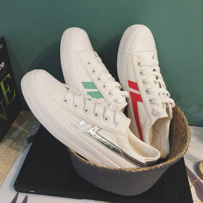 品牌2018新款上班族男装新帆布鞋低帮板鞋休