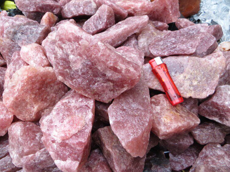 热销草莓晶原石