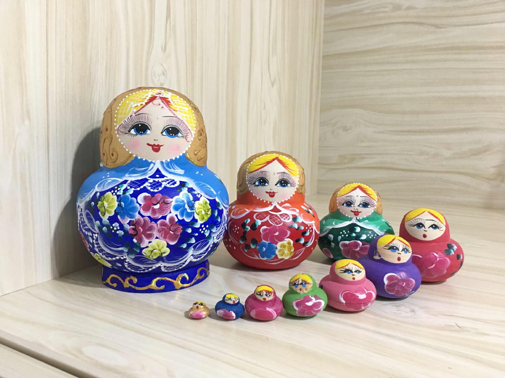 俄罗斯工艺品进口正品_正品进口俄罗斯套娃10层纯手工木质工艺品节日