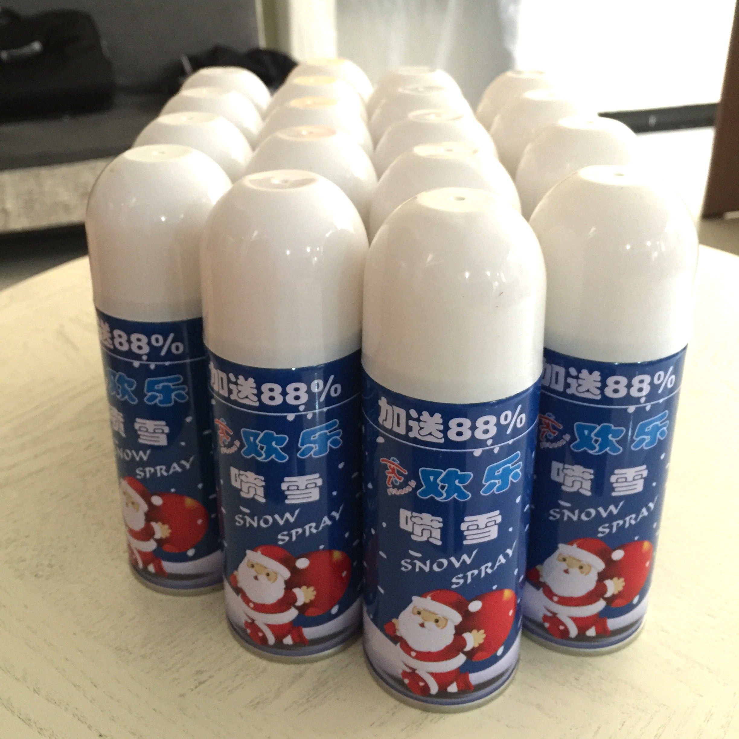 圣诞装饰品 橱窗喷_白色喷雪喷彩带圣诞节喷带喷彩条橱窗模板彩喷装饰