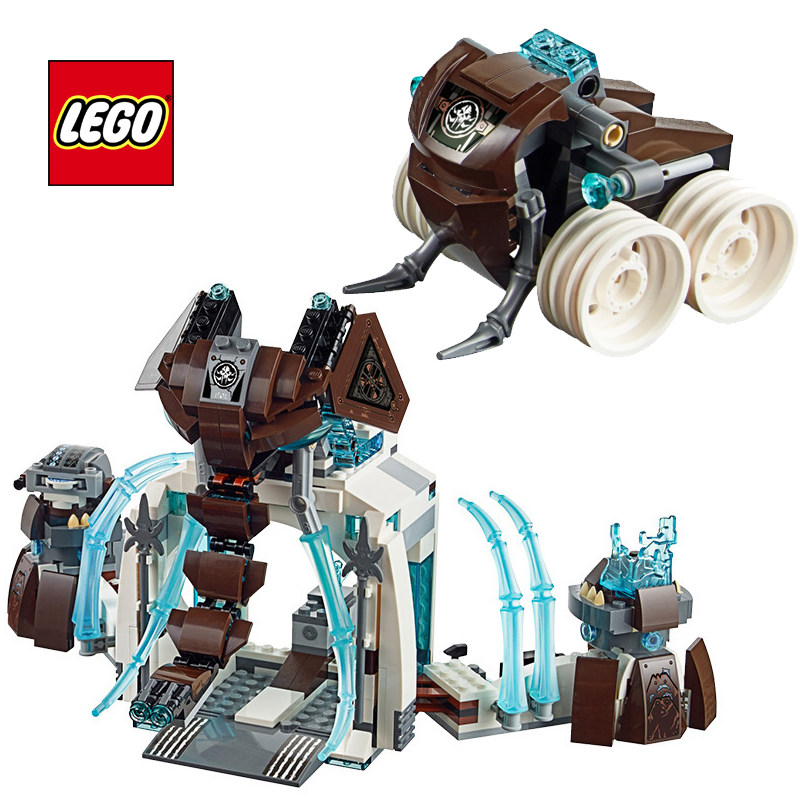 乐高积木拼装 气功传奇系列猛犸的冰冻要塞益智拼插儿童玩具70226