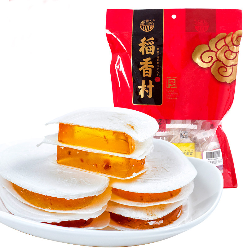 老北京零食大礼包_年货节稻香村茯苓夹饼老北京特产稻花香糕点过年
