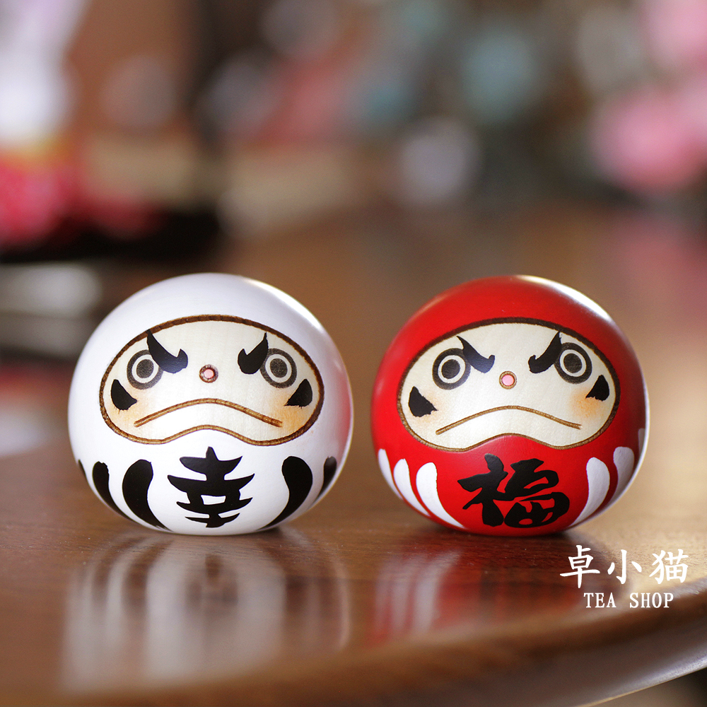 现货日本传统工艺品卯三郎祈福开运幸福达摩大号室内汽车摆件