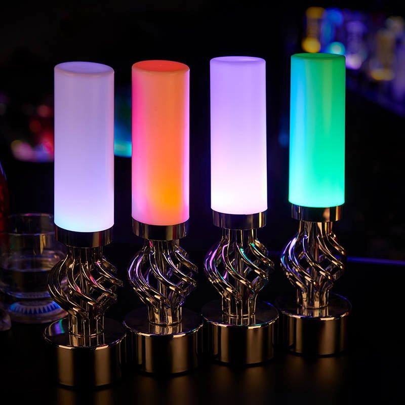 一折桌灯 led 创意_满顺 酒吧灯led充电抗摔桌灯创意餐厅复古怀旧麻花