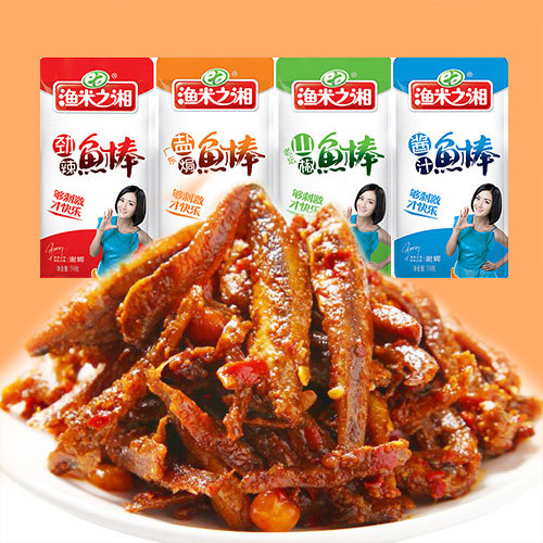 渔米之湘劲辣鱼棒鱼仔小鱼干湖南特产零食鱼米之乡小鱼仔特产零食