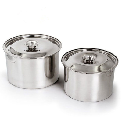 味盅14cm调料盒加深带盖调料缸22油盆10加厚有盖不锈钢味盅桶