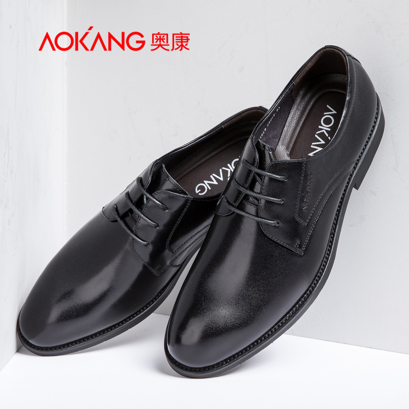 奥康男士皮鞋真皮 青年