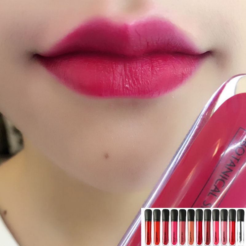 特价唇釉孕妇_专柜正品英树植物丝绒哑光唇釉 不脱色防水不沾杯孕妇用