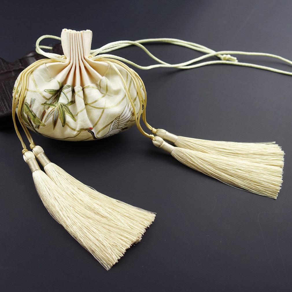 包邮 等香来白鹤 纯手工香包香囊 汽车挂件 汉服配饰 仙鹤古风荷包