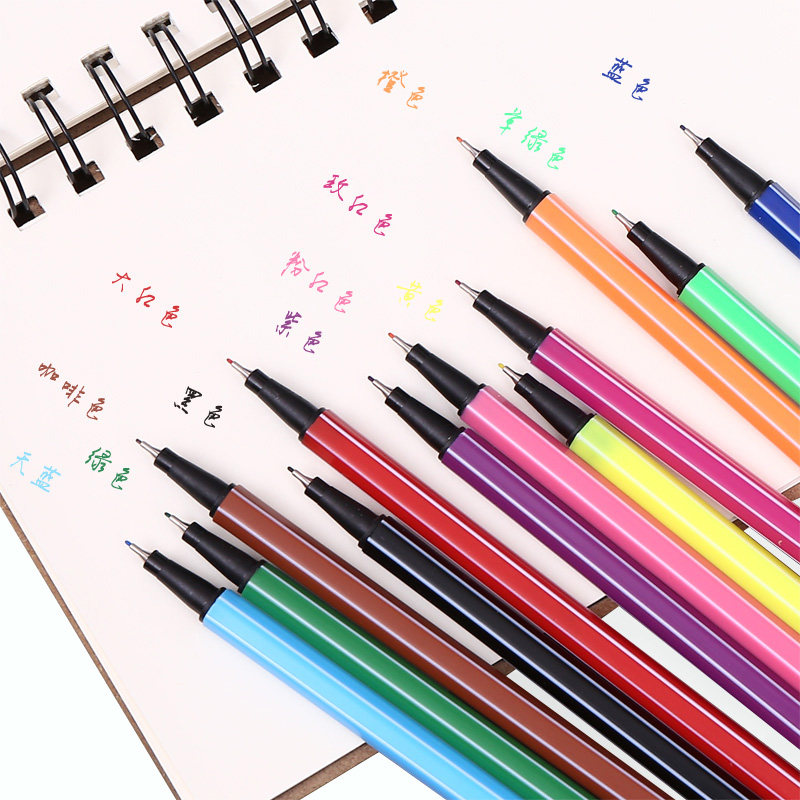 特价勾线笔彩色_细彩色勾线笔 描边笔 0.