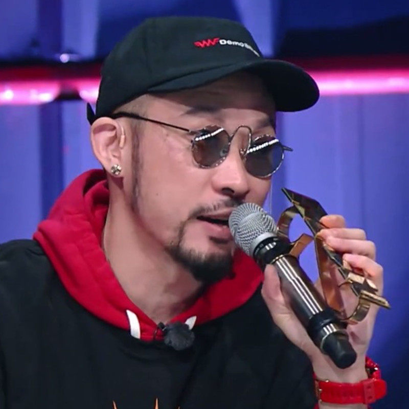 一折圆眼镜框 男 墨镜_中国新说唱hotdog热狗同款复古墨镜男女潮太阳