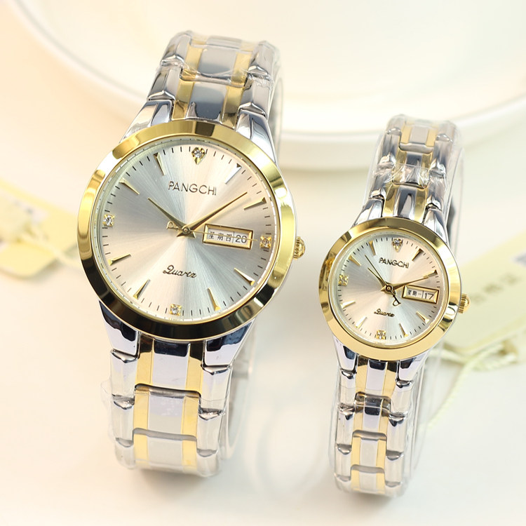 男手表 石英表 带日历星期