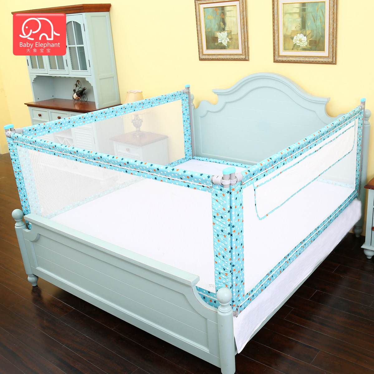特价婴儿床围栏加高_大象宝宝加强大床护栏宝宝婴儿床防掉围栏加高床