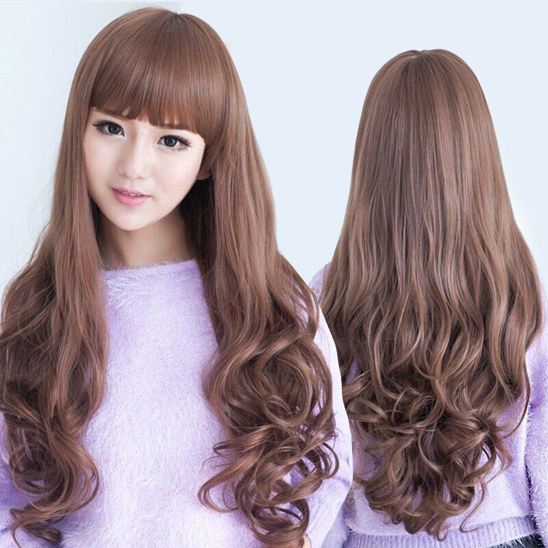 假发 女 中长卷发大波浪 假发女大波浪长卷修脸假发长发造型假发