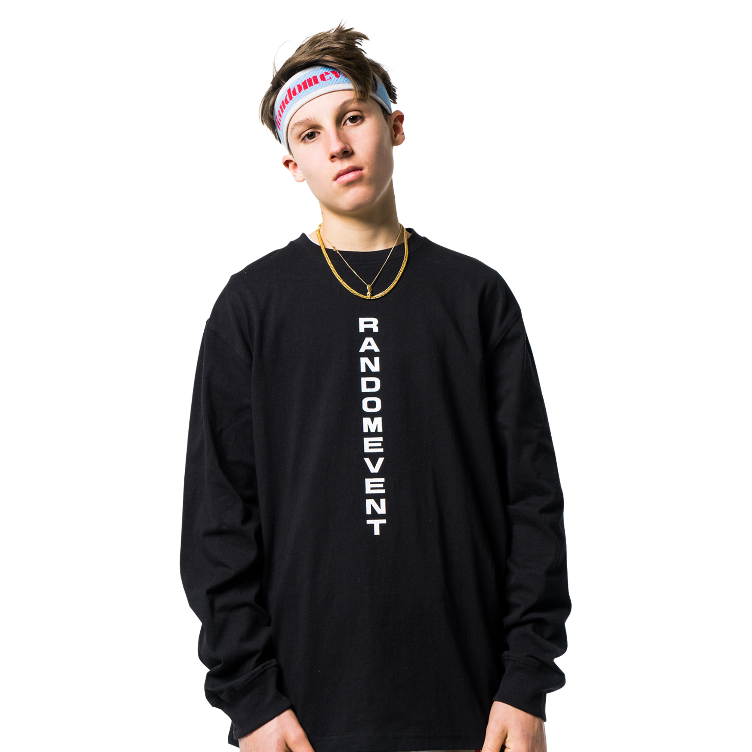 randomevent logo图案印花长袖 t 恤