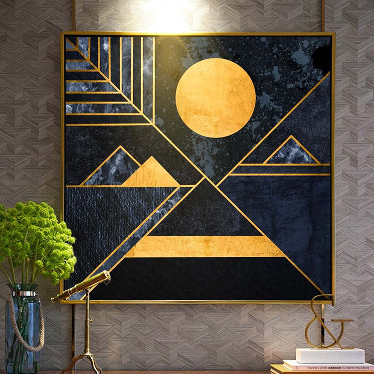 现代抽象几何装饰画