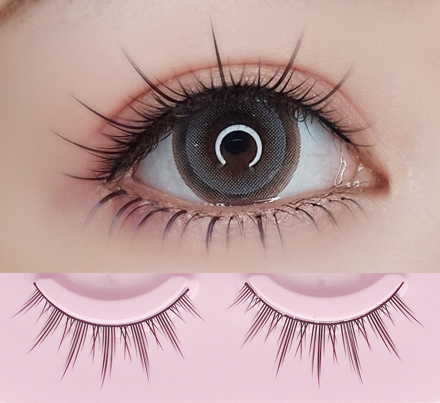 cos少年萌妹假睫毛硬梗尖尾浓密纤长仿真包邮舞台上睫毛芭比大眼