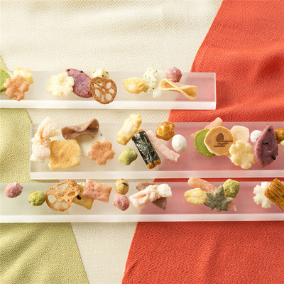 日本直邮和风零食和果子礼盒小仓山荘仙贝组合礼物包装女朋友礼物