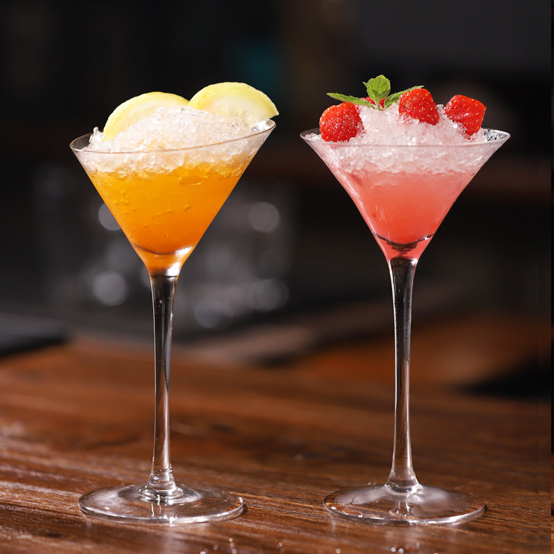 香槟酒杯 家用_玻璃三角杯鸡尾酒杯家用欧式香槟杯马天尼个性酒吧杯子