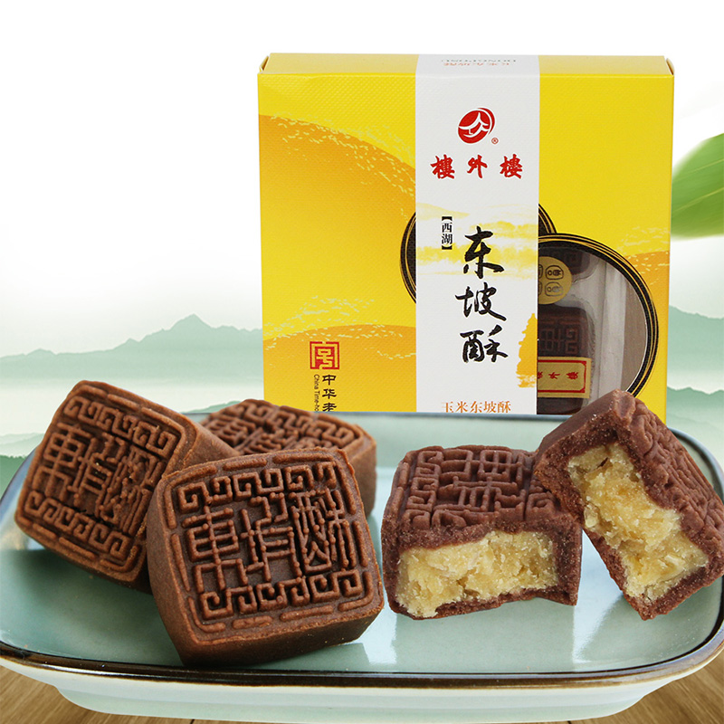 楼外楼玉米东坡酥60g杭州特产传统糕点点心零食老字号原味