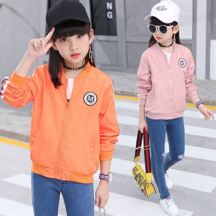 儿童褂子女 外套_女童春秋装外套5岁儿童夹克7洋气6岁小孩10春季上衣