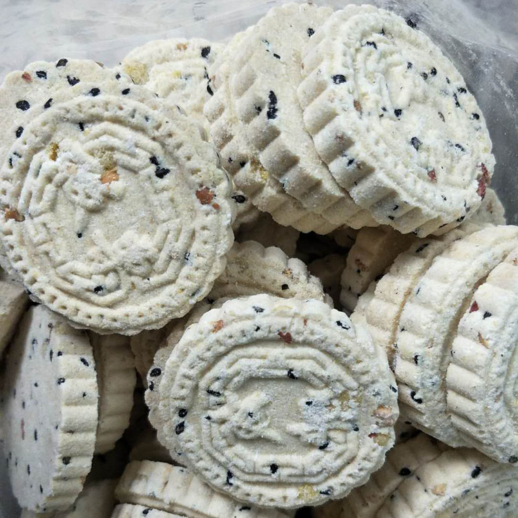 包邮广东韶关特产杏仁炒米饼 传统纯手工客家炒米饼外
