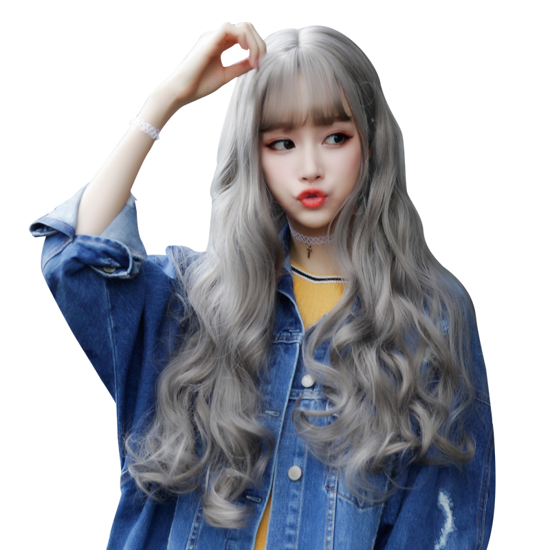 假发女长卷发大波浪空气刘海可爱玉米烫长发蓬