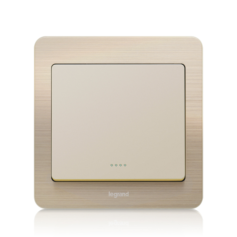 罗格朗开关面板逸典金单双控