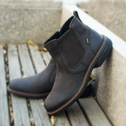 ecco爱步男鞋真皮套脚柔酷休闲短筒靴430124海外代购_7折现价959元