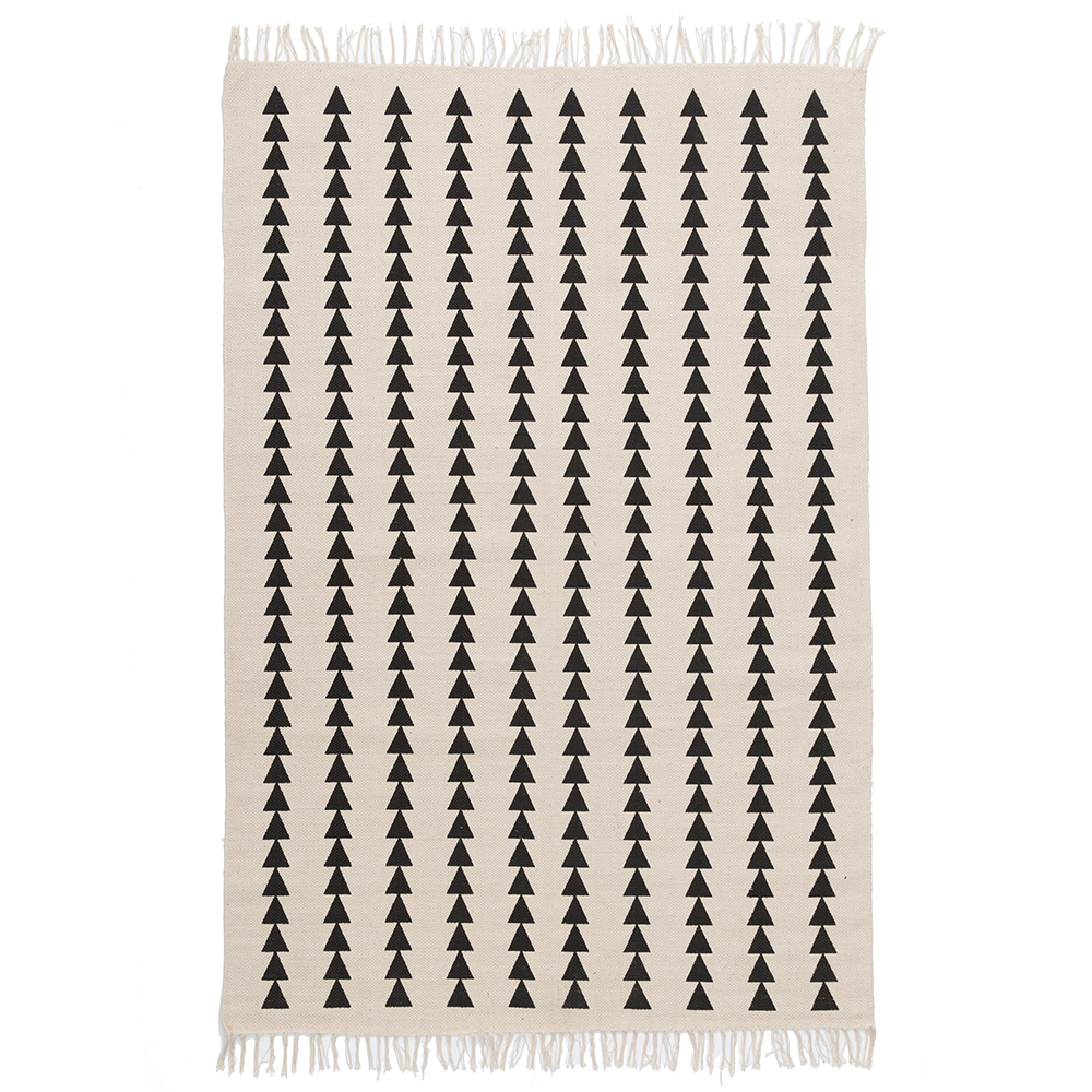 简约几何黑白地毯