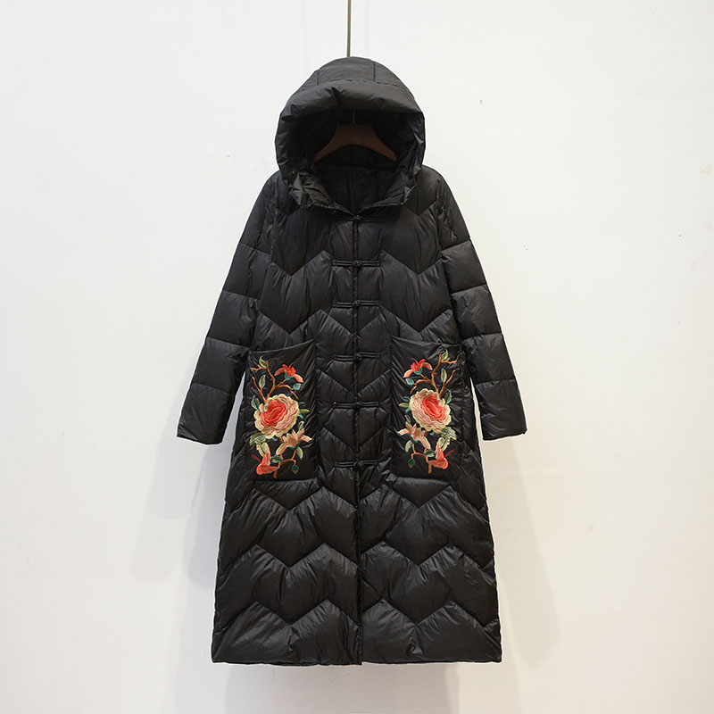 复古羽绒服女 刺绣大额优惠券