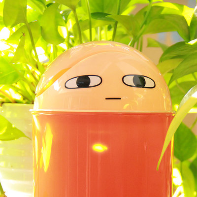 现货包邮 银魂just we动漫周边垃圾桶摆件可爱宿舍桌面寝室宅物