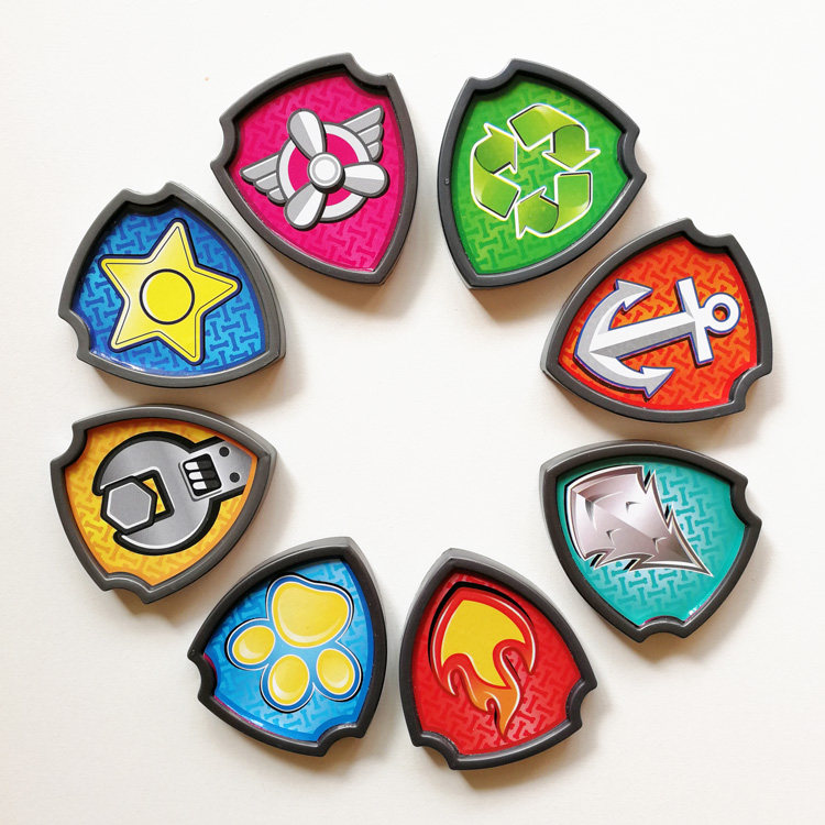 狗牌定做 颈圈式_小狗汪汪队玩具 旺旺队狗牌 全套8款狗狗巡逻队盾牌