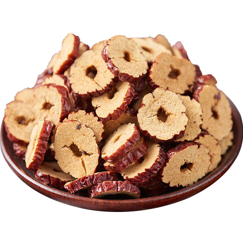 无核红枣片 超好吃甜脆可口 免洗即食可当零食吃或泡茶的枣干140g