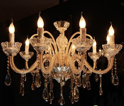 正品绿豹水晶灯 水晶吊灯主卧室灯欧式吊灯客厅灯具餐厅89052灯饰