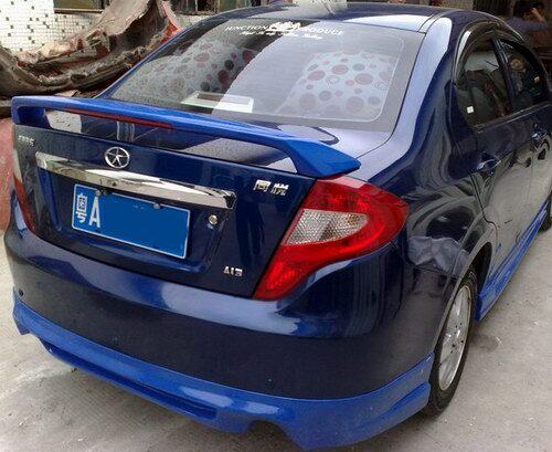 江淮同悦三厢 夹式带灯尾翼 定风翼 改装后尾翼 abs材质 免打孔