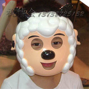 面具 圣诞节面具 喜羊羊面具/加厚装扮面罩/卡通幼儿成人装扮面具